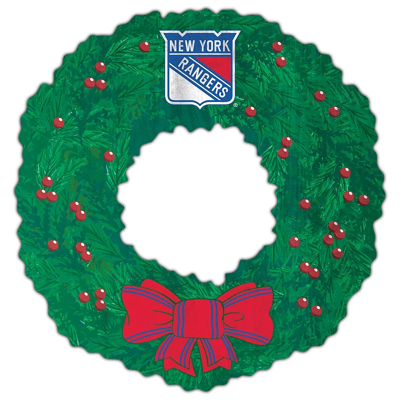 New York Rangers 16'' Team Wreath Sign