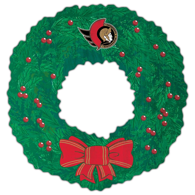 Ottawa Senators 16'' Team Wreath Sign