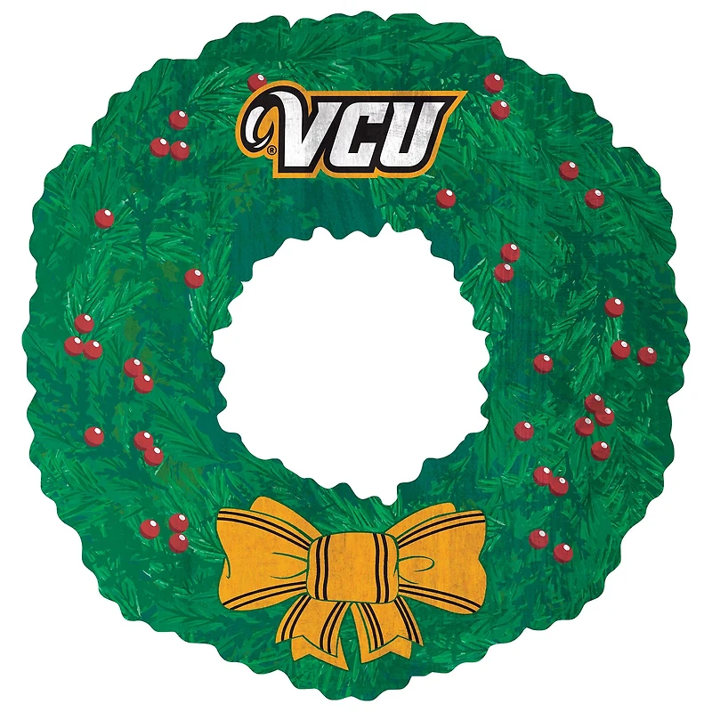 VCU Rams 16'' Team Wreath Sign
