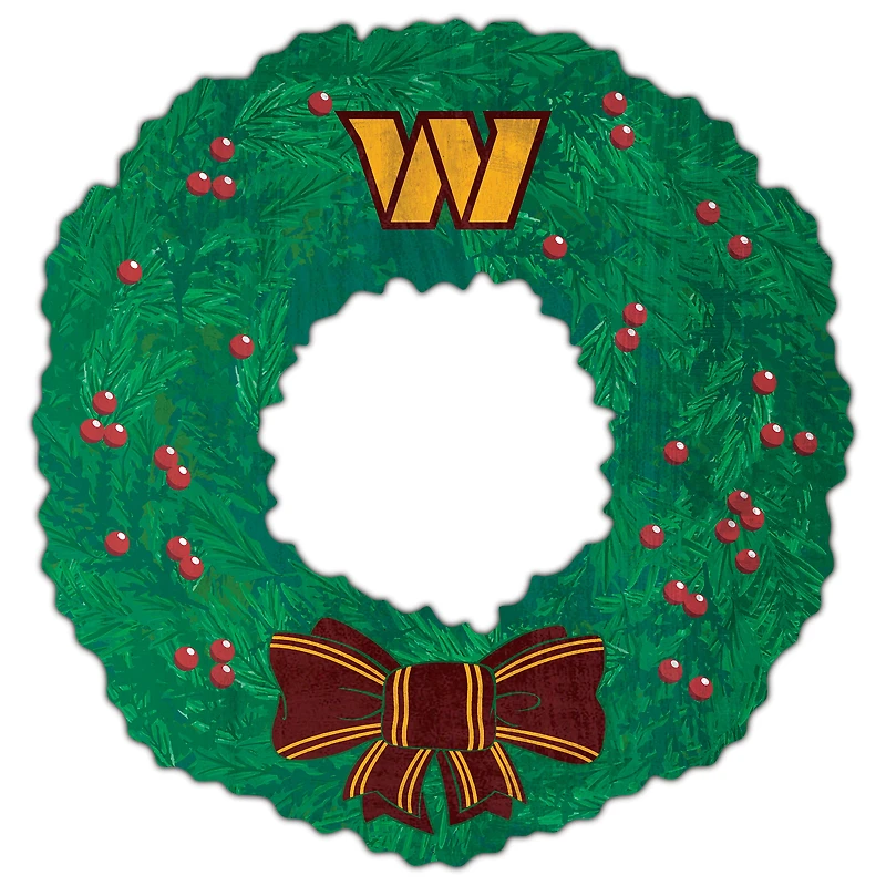 Washington Commanders 16'' Team Wreath Sign