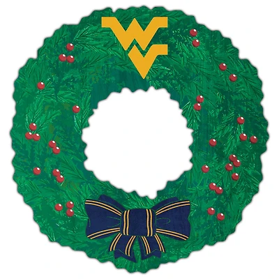 West Virginia Mountaineers 16'' Team Wreath Sign