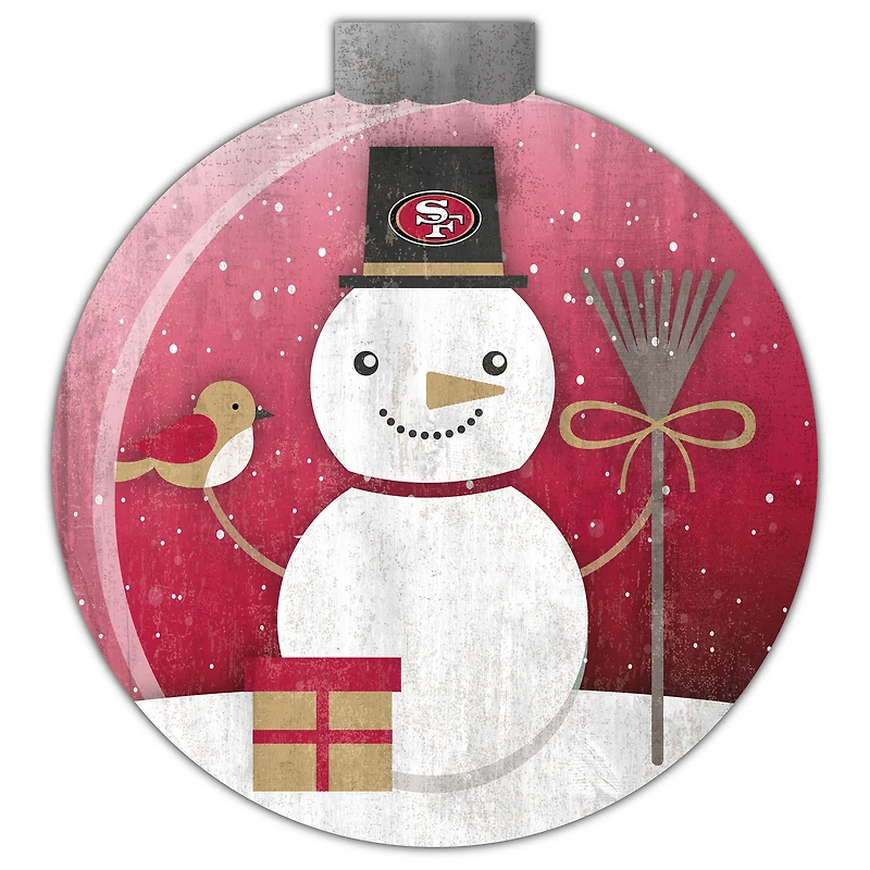 San Francisco 49ers 12'' Snow Globe Wall Art