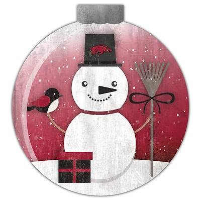 Arkansas Razorbacks 12'' Snow Globe Wall Art