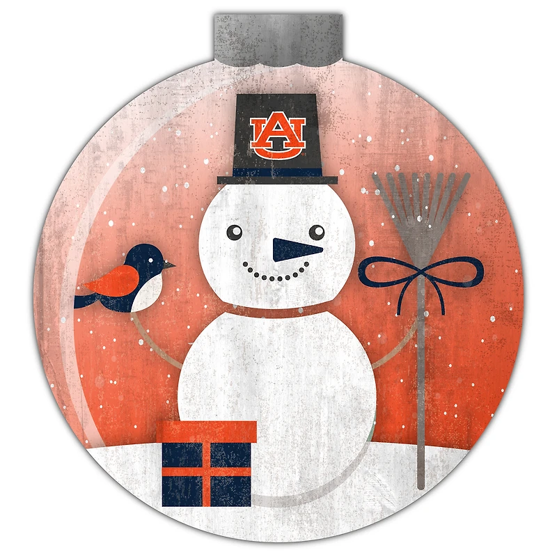 Auburn Tigers 12'' Snow Globe Wall Art