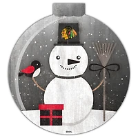 Chicago Blackhawks 12'' Snow Globe Wall Art