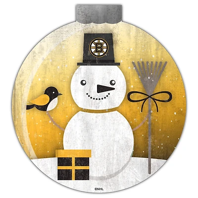 Boston Bruins 12'' Snow Globe Wall Art