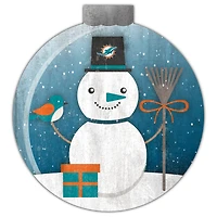 Miami Dolphins 12'' Snow Globe Wall Art