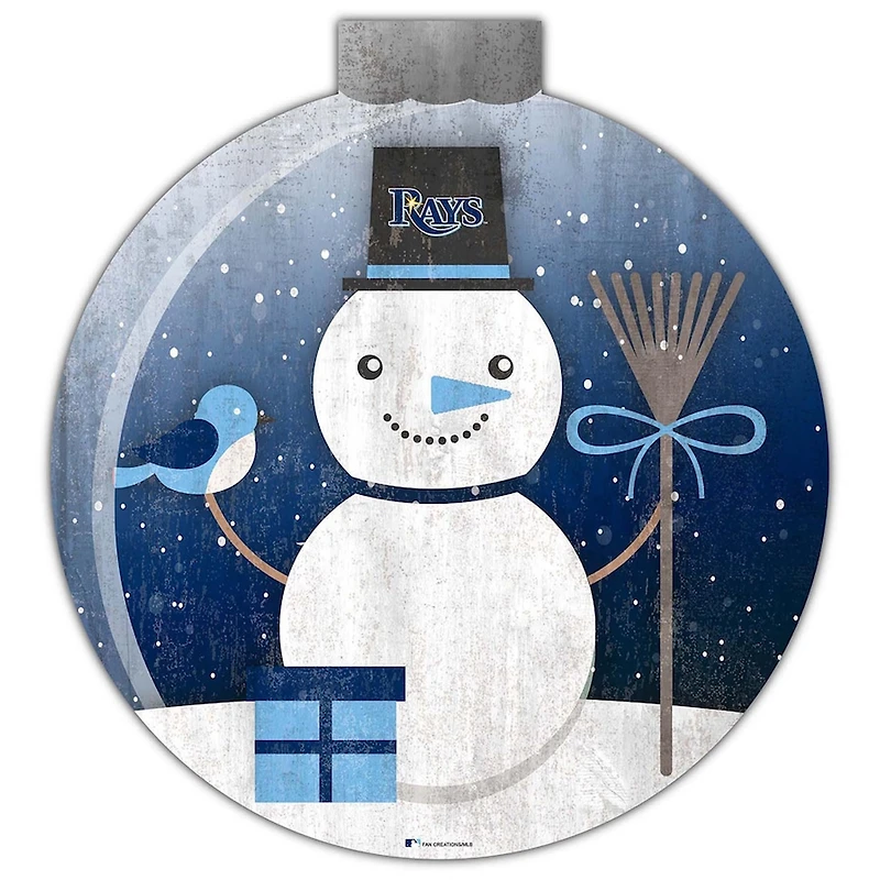 Tampa Bay Rays 12'' Snow Globe Wall Art