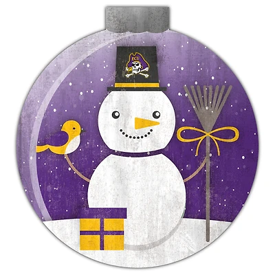 ECU Pirates 12'' Snow Globe Wall Art