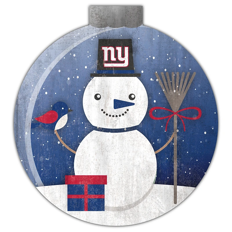 New York Giants 12'' Snow Globe Wall Art