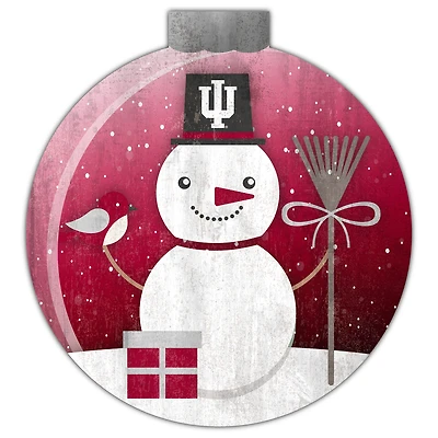 Indiana Hoosiers 12'' Snow Globe Wall Art