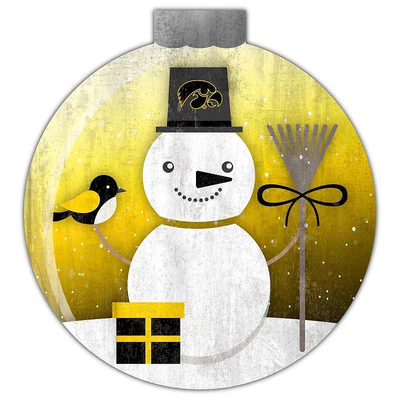 Iowa Hawkeyes 12'' Snow Globe Wall Art