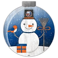 New York Islanders 12'' Snow Globe Wall Art