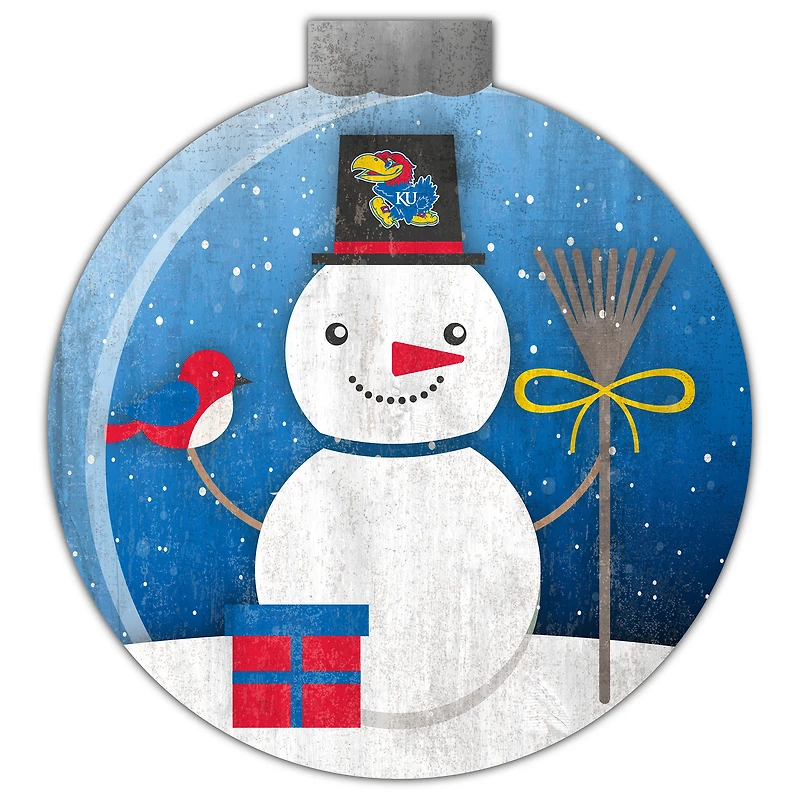 Kansas Jayhawks 12'' Snow Globe Wall Art