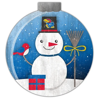 Kansas Jayhawks 12'' Snow Globe Wall Art