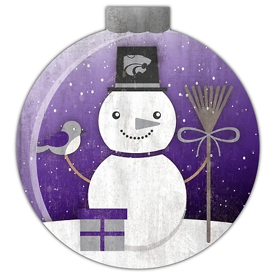 Kansas State Wildcats 12'' Snow Globe Wall Art