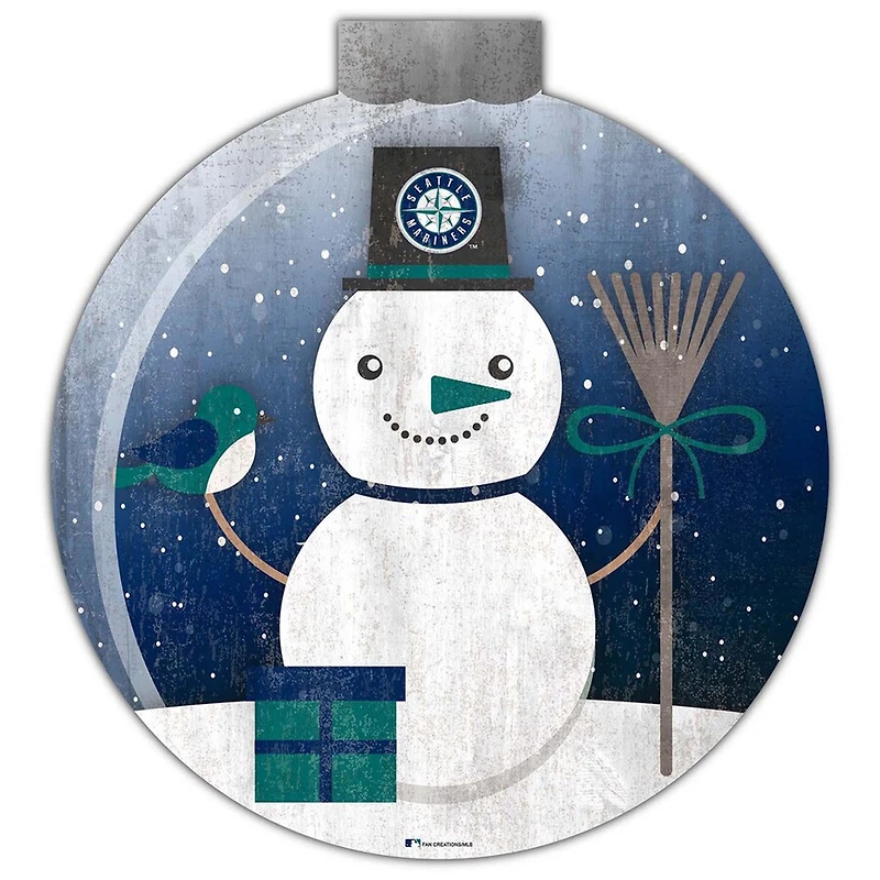 Seattle Mariners 12'' Snow Globe Wall Art