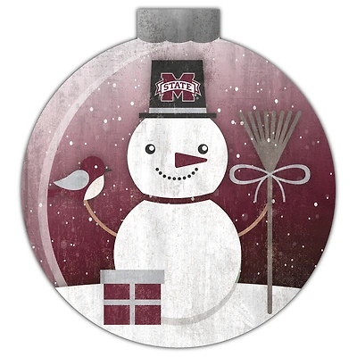 Mississippi State Bulldogs 12'' Snow Globe Wall Art