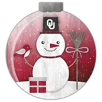 Oklahoma Sooners 12'' Snow Globe Wall Art