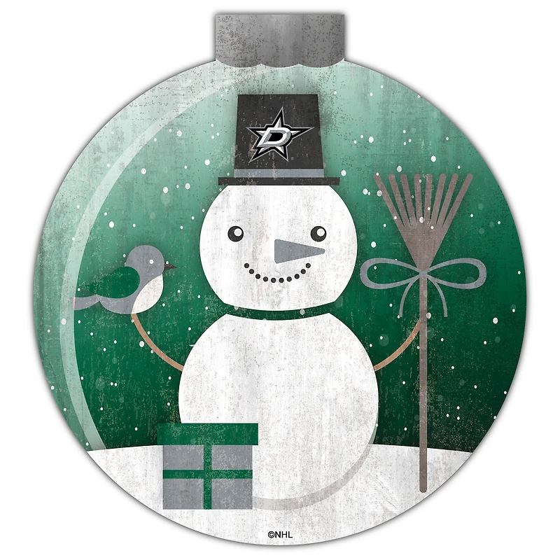 Dallas Stars 12'' Snow Globe Wall Art