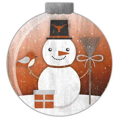 Texas Longhorns 12'' Snow Globe Wall Art