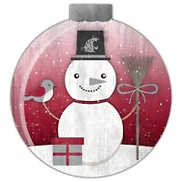 Washington State Cougars 12'' Snow Globe Wall Art