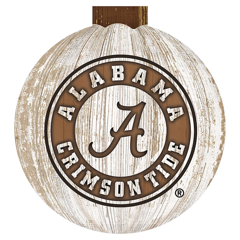 Alabama Crimson Tide 12'' Pumpkin Sign
