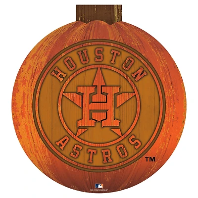 Houston Astros 12'' Pumpkin Sign