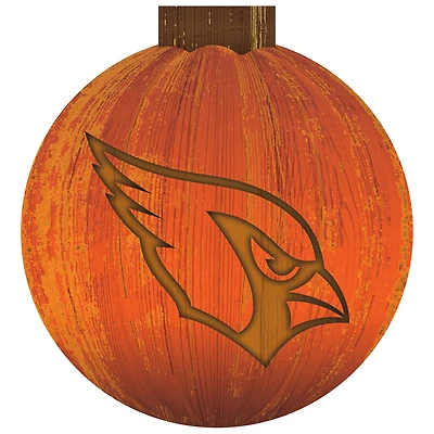 Arizona Cardinals 12'' Pumpkin Sign