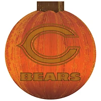 Chicago Bears 12'' Pumpkin Sign