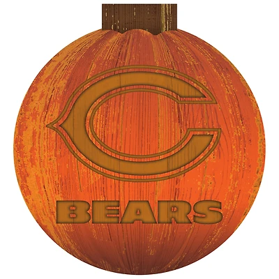 Chicago Bears 12'' Pumpkin Sign