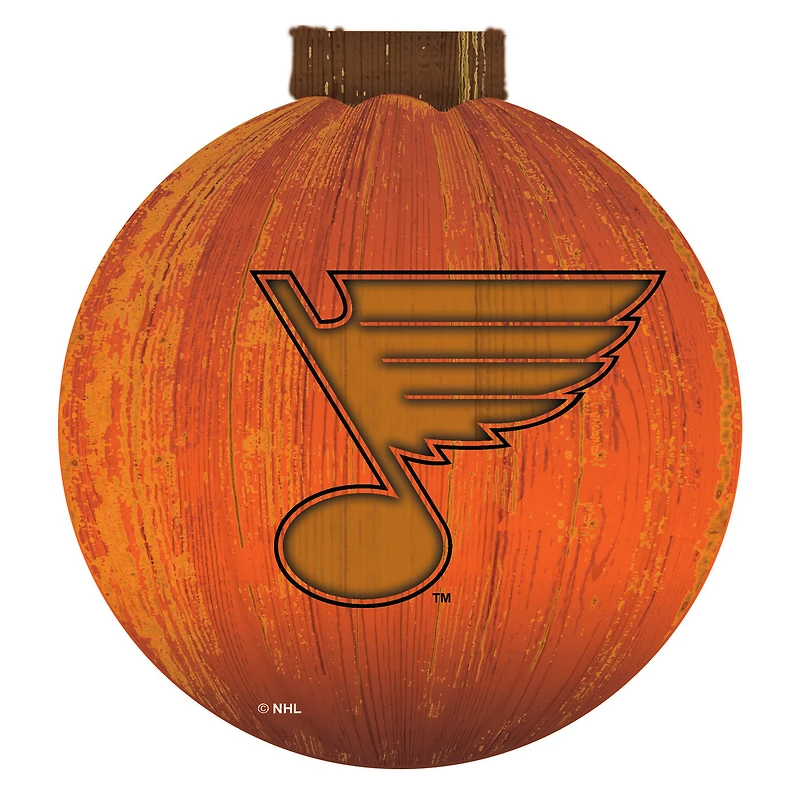St. Louis Blues 12'' Pumpkin Sign