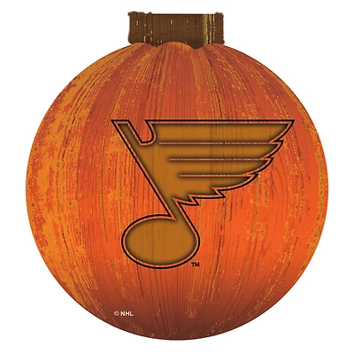 St. Louis Blues 12'' Pumpkin Sign