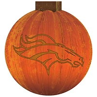 Denver Broncos 12'' Pumpkin Sign