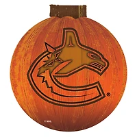 Vancouver Canucks 12'' Pumpkin Sign