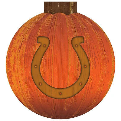 Indianapolis Colts 12'' Pumpkin Sign