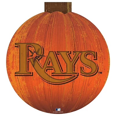 Tampa Bay Rays 12'' Pumpkin Sign