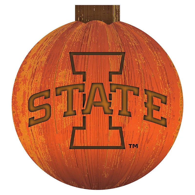 Iowa State Cyclones 12'' Pumpkin Sign