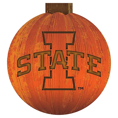 Iowa State Cyclones 12'' Pumpkin Sign