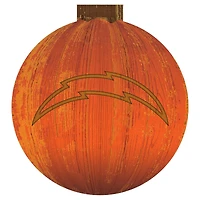 Los Angeles Chargers 12'' Pumpkin Sign