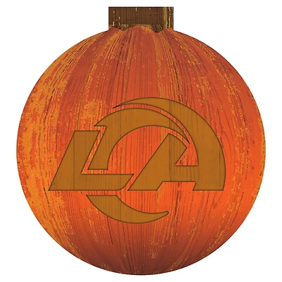 Los Angeles Rams 12'' Pumpkin Sign