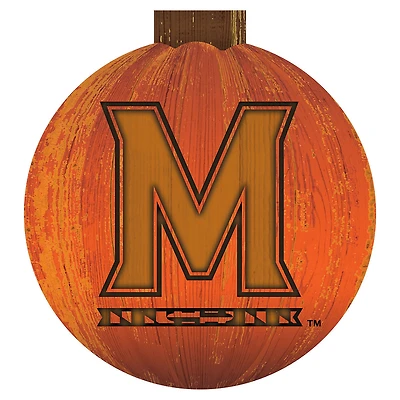 Maryland Terrapins 12'' Pumpkin Sign
