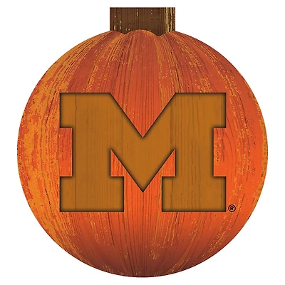 Michigan Wolverines 12'' Pumpkin Sign