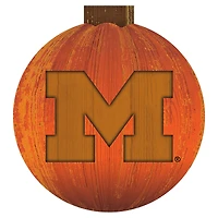 Michigan Wolverines 12'' Pumpkin Sign