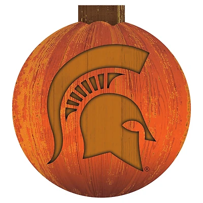 Michigan State Spartans 12'' Pumpkin Sign