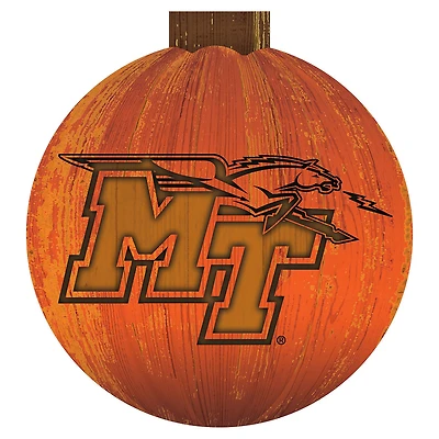 MTSU Blue Raiders 12'' Pumpkin Sign