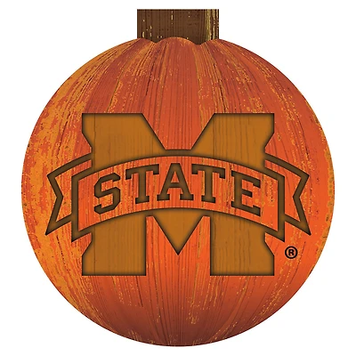 Mississippi State Bulldogs 12'' Pumpkin Sign