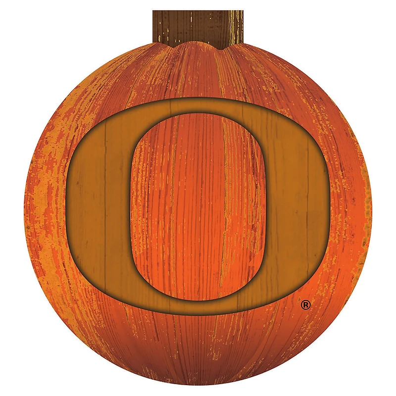 Oregon Ducks 12'' Pumpkin Sign