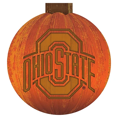 Ohio State Buckeyes 12'' Pumpkin Sign