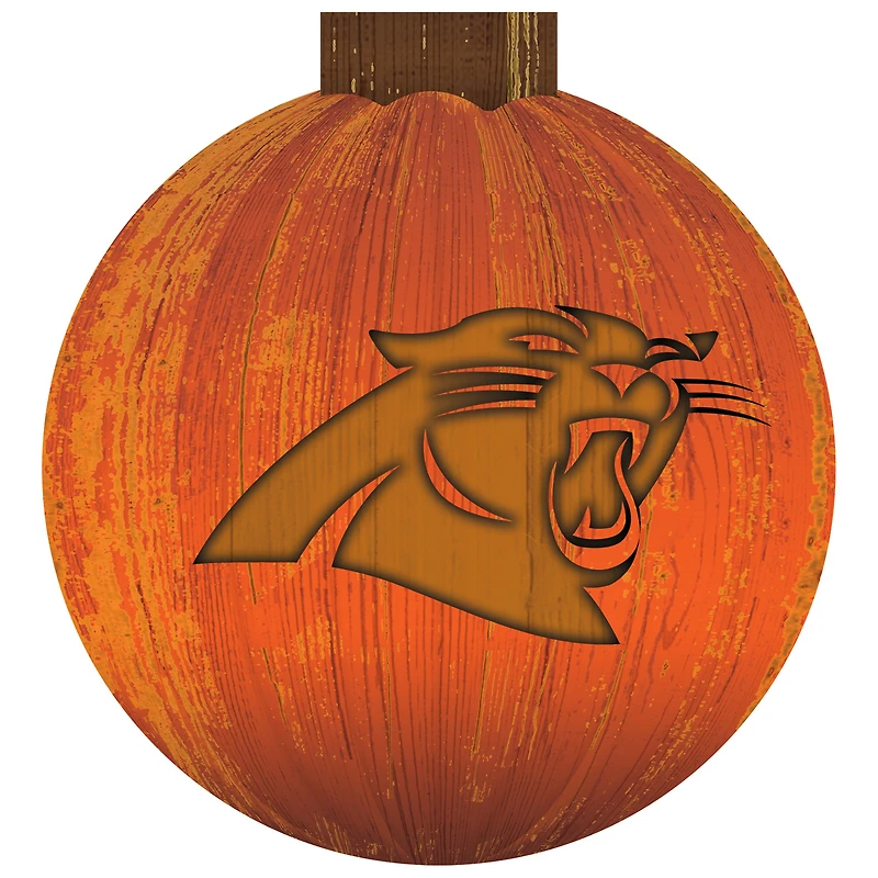 Carolina Panthers 12'' Pumpkin Sign